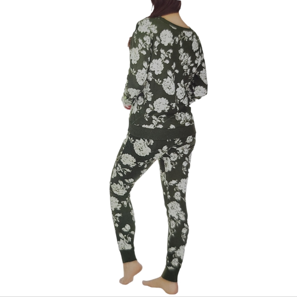 Brand New Honeydew Super Soft Olive Floral Pajama, 2-Piece Set, Size XL - Picture 2 of 5